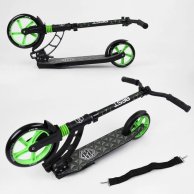 Самокат двухколесный, колеса PU, Best Scooter зеленый 62798