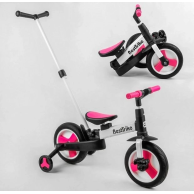 Велосипед-трансформер Best Trike, колеса PU 10", розово-черный 55475