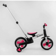 Велосипед-трансформер Best Trike, колеса PU 10", розово-черный 55475