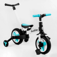 Велосипед-трансформер Best Trike, колеса PU 10", черно-голубой 56659