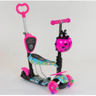 Детский самокат Best Scooter 5в1, розовый 26901