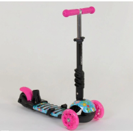 Детский самокат Best Scooter 5в1, розовый 26901