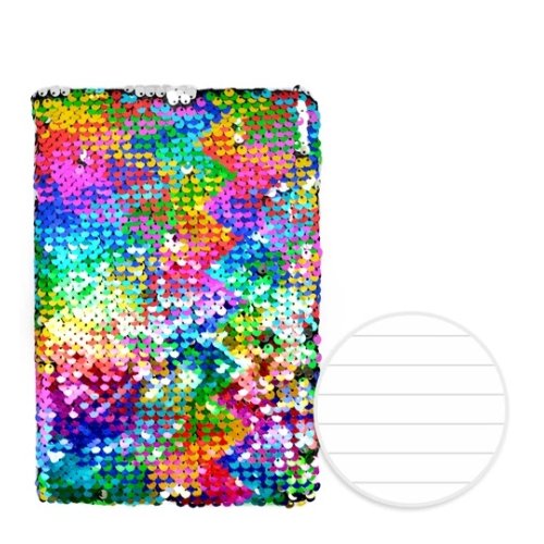 Блокнот с паетками "Rainbow" ST01213