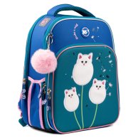 Школьный каркасный рюкзак YES S-78 Dandelion Cats Кошки одуванчики 559376