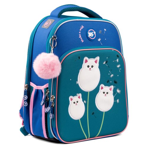 Школьный каркасный рюкзак YES S-78 Dandelion Cats Кошки одуванчики 559376