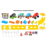 Конструктор ТехноК Автомобильный мост, 80 деталей 8461