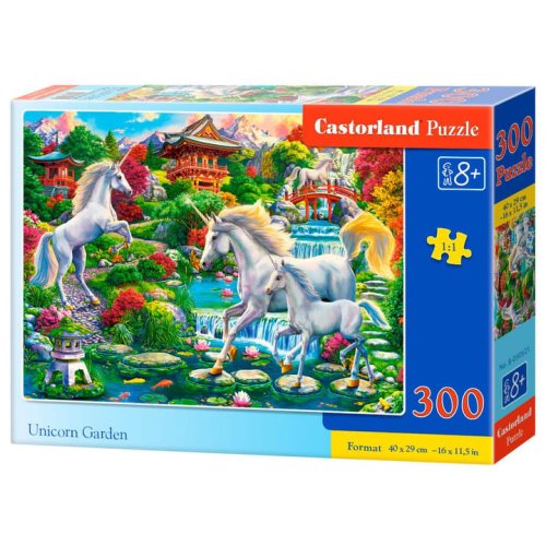 Пазл Castorland Сад единорогов, 300 деталей B-030521