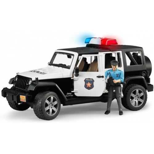 Машинка Bruder Полицейское авто Jeep Wrangler Unlimited Rubicon Police с фигуркой 02526