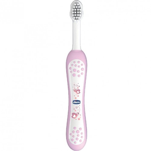 Зубная щетка Chicco 6-36 мес., розовая 06958.10