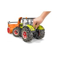 Машинка Bruder Трактор Claas Axion 950 со снегоочистителем 03017