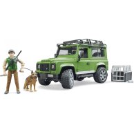 Игровой набор Bruder Джип Land Rover Defender с фигурками лесника и собаки 02587