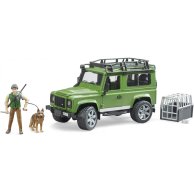 Игровой набор Bruder Джип Land Rover Defender с фигурками лесника и собаки 02587