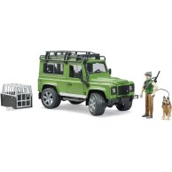 Игровой набор Bruder Джип Land Rover Defender с фигурками лесника и собаки 02587