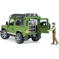 Игровой набор Bruder Джип Land Rover Defender с фигурками лесника и собаки 02587