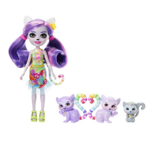 Игровой набор Mattel Семья Лемура Лоринды Enchantimals HRX86