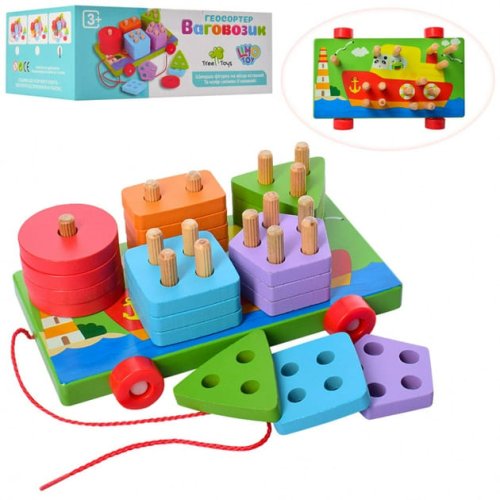 Развивающая деревянная игрушкаГеометрика 18см Limo toys MD 1262