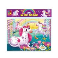 Мягкие пазлы Vlady Toys А4 "Единорог" 35 эл укр. (VT1102-34)