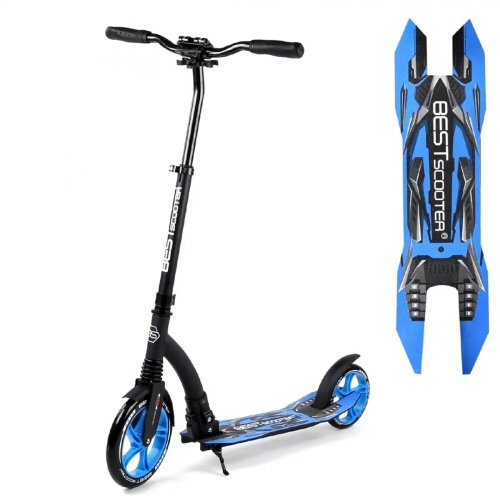 Самокат двухколесный Best Scooter колеса PU 23/20 см, синий 54664