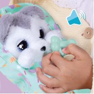 Мягкая интерактивная игрушка Baby Paws Щенок Хаски Флоуи, 21,5 см 917644IM