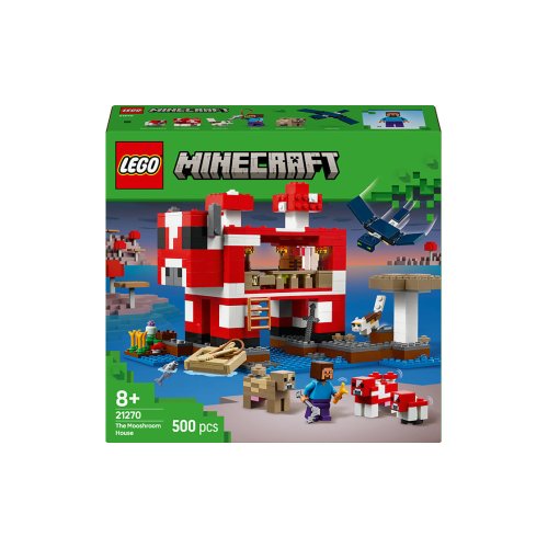 Конструктор Lego Minecraft Грибной дом, 500 деталей 21270