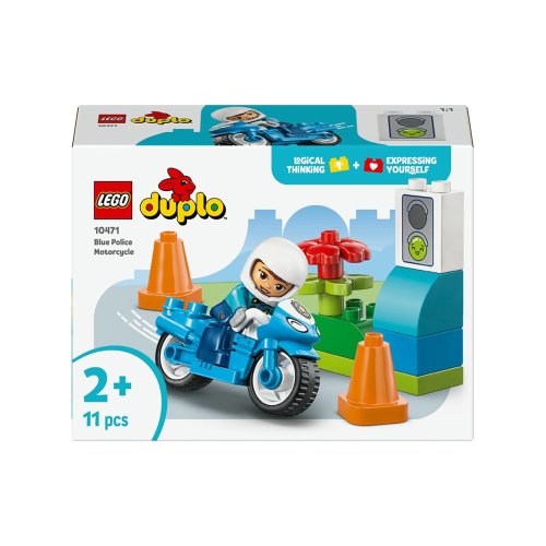 Конструктор Lego Duplo Town Синий полицейский мотоцикл, 11 деталей 10471