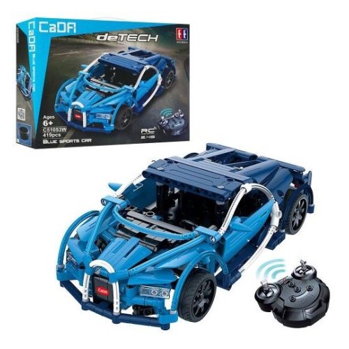 Конструктор CaDa Technic Bugatti Chiron на радиоуправлении, 28 см, 419 деталей C51053W