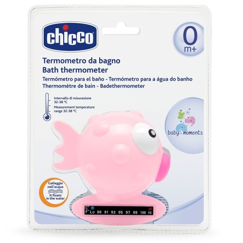 Игрушка-термометр Chicco Рыбка для ванной, розовая 06564.10