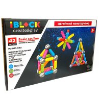 Конструктор iBlock Магнитный, 42 детали PL-921-363