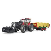 Трактор Case IH Optum 300CVX с прицепом для тюков (03198)