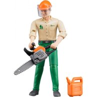 Игровой набор Bruder Фигурка лесозаготовителя с аксессуарами 60030