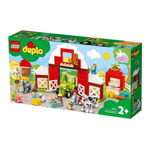 Конструктор LEGO® DUPLO Town Фермерский трактор, домик и животные 97 деталей (10952)