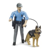 Игровой набор Bruder Фигурка полицейского с собакой 62150