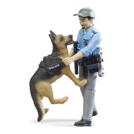 Игровой набор Bruder Фигурка полицейского с собакой 62150