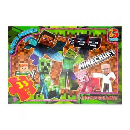 Пазлы ТМ "G-Toys" из серии "Minecraft" (майнкрафт) (MC783)