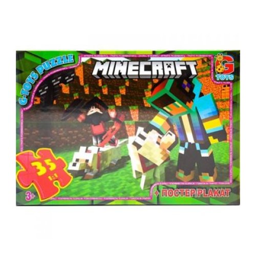 Пазлы ТМ "G-Toys" из серии "Minecraft" (майнкрафт) (MC784)