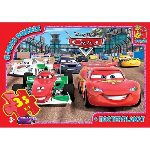 Пазлы ТМ "G-Toys" из серии "Тачки" (Z10215)