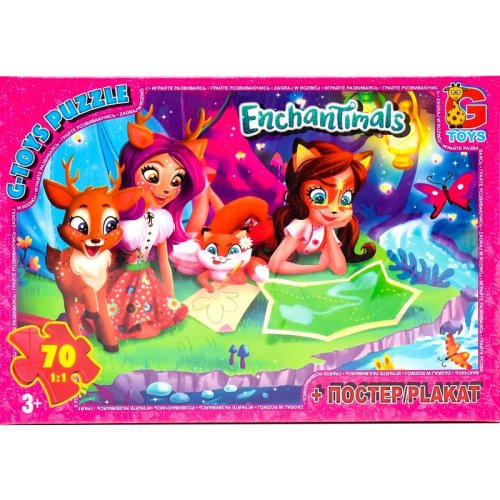 Пазлы ТМ "G-Toys" из серии "Enchantimals" (EA209)