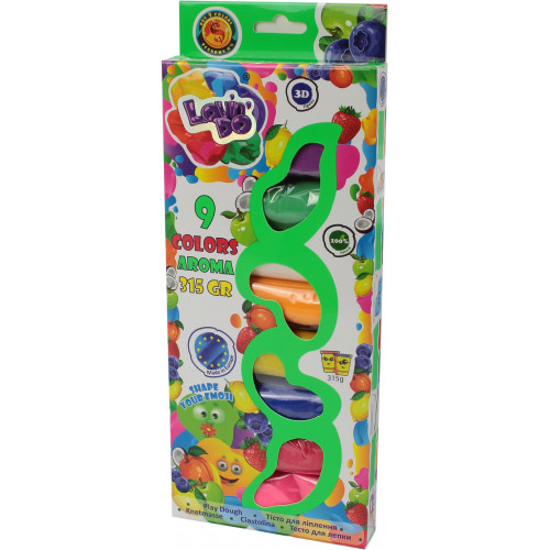 Набор теста для лепки LOVIN'DO AROMA 9 цветов (41020)