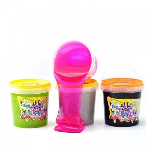 Лизун-антистрес ТМ Mr.Boo Big Boo GLITTER в ведре 1л A80050