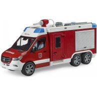 Машинка Bruder Пожарный автомобиль Mercedes с насосом для воды, свет и звук 02680