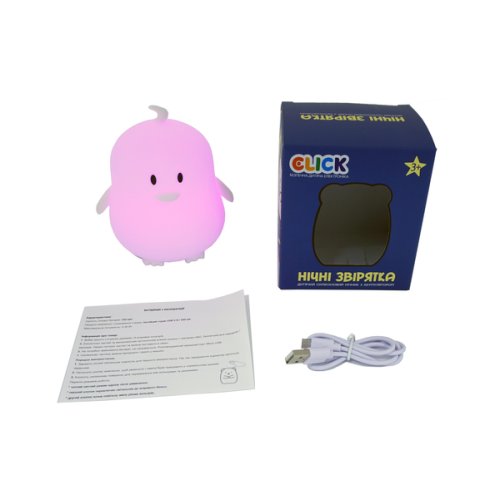 Детский ночник-игрушка Click "Hічні звірятка" Пингвин (CLK-G01212)