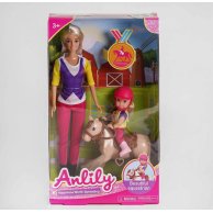 Кукольный набор Anlily Кукла 30 см с дочкой и пони 99238