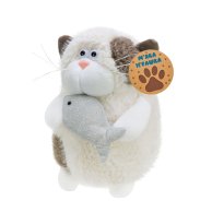 Мягкая игрушка Країна Іграшок Кот с рыбкой, 20 см C6302