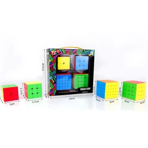 Игровой набор Кубиков Рубика, 4 шт (2х2, 3х3, 4х4, 5х5) 218-T7