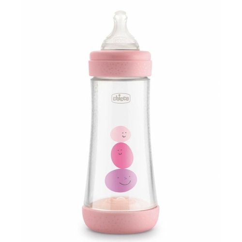 Бутылочка для кормления Chicco PERFECT 5, 4+ мес., 300 мл, розовая 20235.10.40