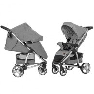 Коляска прогулочная CARRELLO Vista CRL-8505 Shark Gray в льне +дождевик L