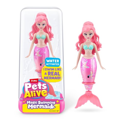 Интерактивная игрушка Pets Alive S1 Волшебная Русалочка Розовая Звезда 9567A