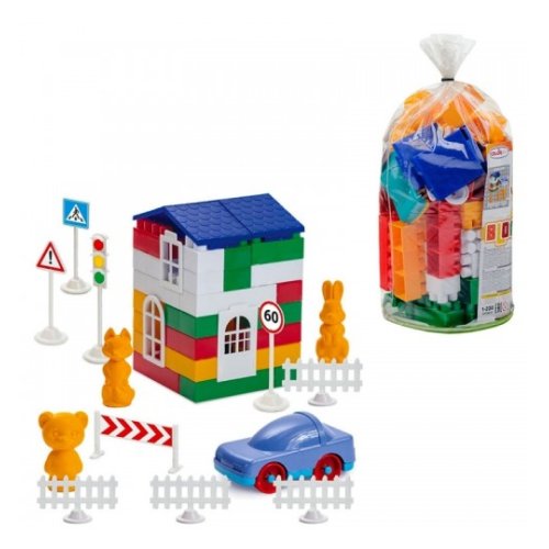 Детский конструктор Colorplast Лидер №2 80 деталей 1-220