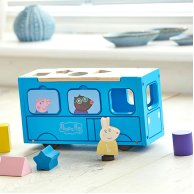 Деревянный игровой набор-сортер Peppa Pig Школьный автобус Пеппы 07222