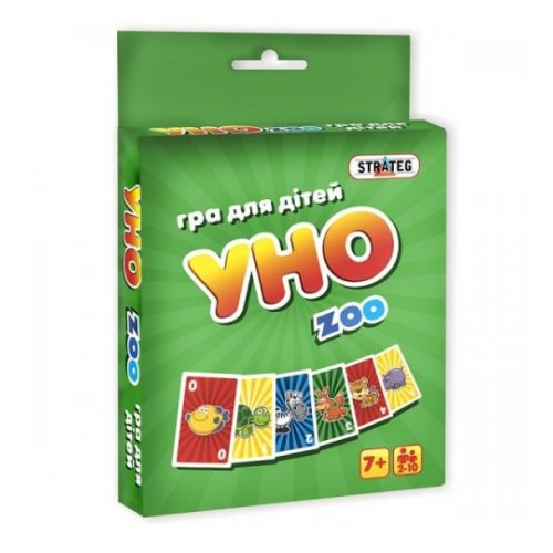 Игра STRATEG "Уно zoo" (укр.) (7016C)